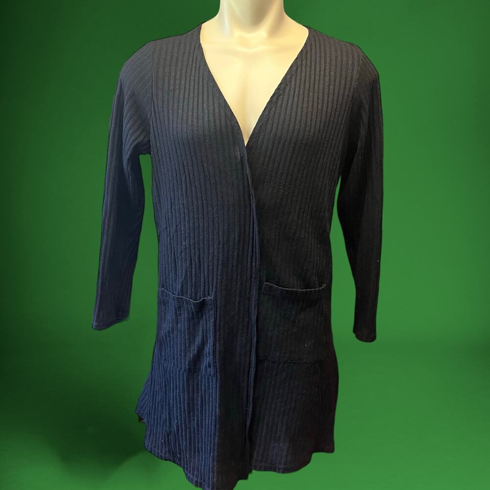 Wilde Cardigan Plus Size 1X Ribbed Pockets WhimsyGoth Witchy Knit Open Front